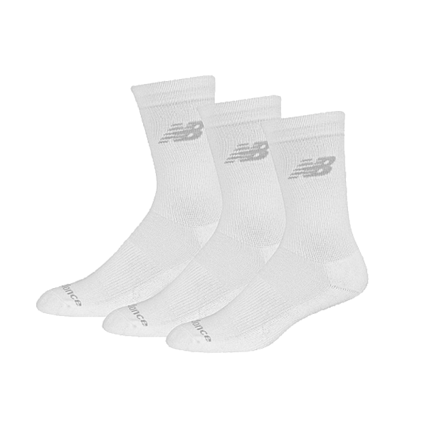 Носки NEW BALANCE PRF COTTON CUSH CREW 3 PAIR WHITE LAS95363WT